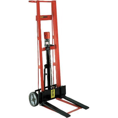 Wesco Industrial Products - 750 Lb Capacity, 40" Lift Height, Hydraulic Platform Base Manually Operated Lift - Industrial Tool & Supply