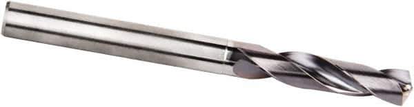 Kennametal - 6mm 135° Spiral Flute Solid Carbide Screw Machine Drill Bit - Multilayer TiAlN Finish, Right Hand Cut, 28mm Flute Length, 66mm OAL, Standard Point, Straight Shank - Industrial Tool & Supply