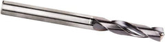 Kennametal - 6mm 135° Spiral Flute Solid Carbide Screw Machine Drill Bit - Multilayer TiAlN Finish, Right Hand Cut, 28mm Flute Length, 66mm OAL, Standard Point, Straight Shank - Industrial Tool & Supply