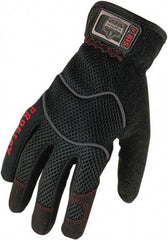 Ergodyne - Size S (7) General Protection Work Gloves - For General Purpose, Uncoated, Gauntlet Cuff, Full Fingered, Black, Paired - Industrial Tool & Supply