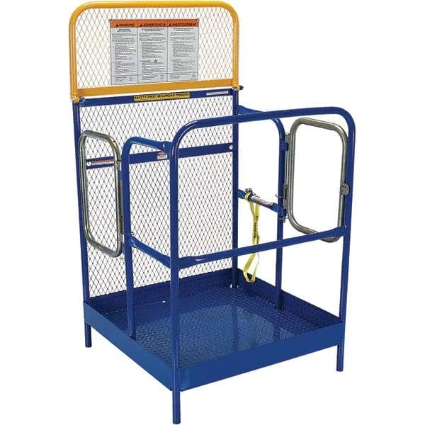 Vestil - 65" Platform - Forklift Work Platform, 1,000 Lb Capacity, 65-5/8" Platform Height, 36" Base Width x 36" Base Depth - Industrial Tool & Supply