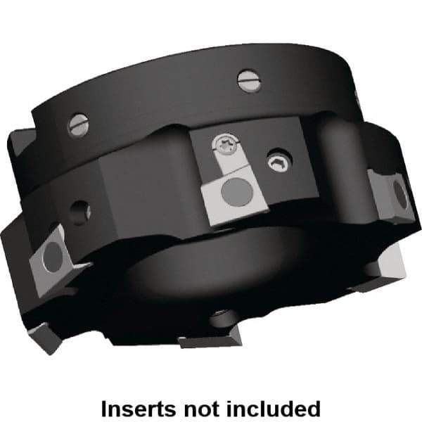Kennametal - 16 Inserts, 250mm Cut Diam, 60mm Arbor Diam, 9.5mm Max Depth of Cut, Indexable Square-Shoulder Face Mill - 0/90° Lead Angle, 63mm High, BGHX 15L5... Insert Compatibility, Series Fix-Perfect - Industrial Tool & Supply