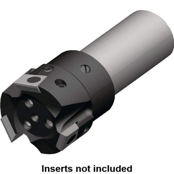 Kennametal - 50mm Cut Diam, 9.5mm Max Depth of Cut, 32mm Shank Diam, 110mm OAL, Indexable Square Shoulder End Mill - BGHX 15.. Inserts, Cylindrical Shank, 90° Lead Angle, Through Coolant, Series Fix-Perfect - Industrial Tool & Supply