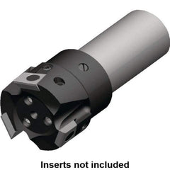 Kennametal - 50mm Cut Diam, 9.5mm Max Depth of Cut, 32mm Shank Diam, 110mm OAL, Indexable Square Shoulder End Mill - BGHX 15.. Inserts, Cylindrical Shank, 90° Lead Angle, Through Coolant, Series Fix-Perfect - Industrial Tool & Supply