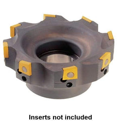 Kennametal - 3 Inserts, 40mm Cut Diam, 16mm Arbor Diam, 10mm Max Depth of Cut, Indexable Square-Shoulder Face Mill - 0/90° Lead Angle, 40mm High, 4.21103.. Insert Compatibility, Series Fix-Perfect - Industrial Tool & Supply