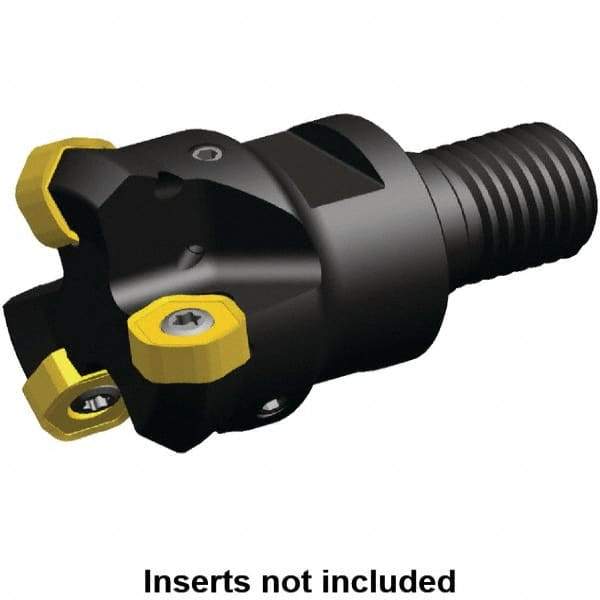 Kennametal - 45° Lead Angle, 39.93mm Max Cut Diam, 1-1/4" Min Cut Diam, 3.23mm Max Depth of Cut, Indexable Chamfer & Angle End Mill - 4 Inserts, HNGJ 0604ANENLD Insert Style, 62.61mm OAL, Through Coolant, Modular Connection - Industrial Tool & Supply
