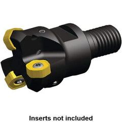 Kennametal - 45° Lead Angle, 39.93mm Max Cut Diam, 1-1/4" Min Cut Diam, 3.23mm Max Depth of Cut, Indexable Chamfer & Angle End Mill - 4 Inserts, HNGJ 0604ANENLD Insert Style, 62.61mm OAL, Through Coolant, Modular Connection - Industrial Tool & Supply
