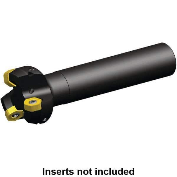 Kennametal - 45.2mm Cut Diam, 0.064" Max Depth, 25mm Shank Diam, Cylindrical Shank Indexable High-Feed End Mill - Screw Holding Method, HNGJ0604ANENLD Insert, KSHR Toolholder, Through Coolant - Industrial Tool & Supply