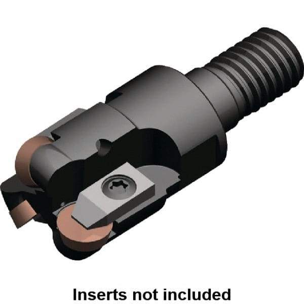 Kennametal - 19.46mm Cutting Diam, 29mm Shank Diam, 1.26" Max Depth of Cut, Modular Connection Indexable Copy End Mill - 3 Inserts, RP.N 1204.. Insert, KIPR Toolholder, Steel - Industrial Tool & Supply