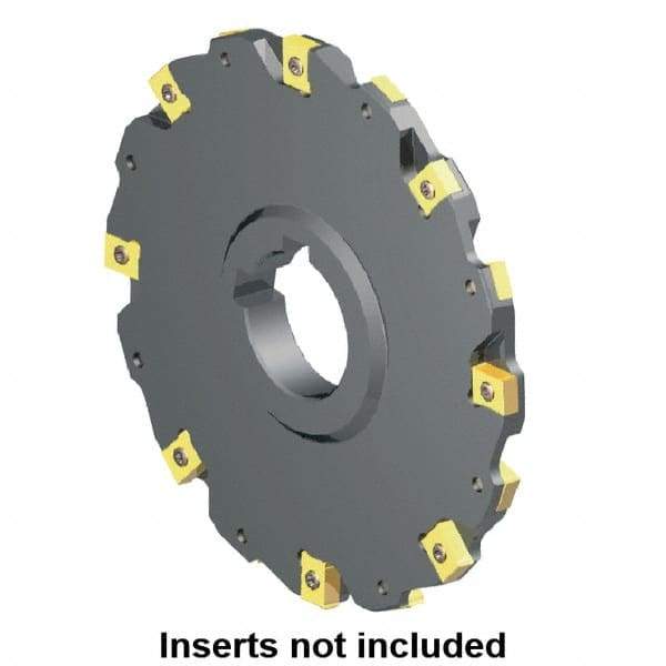 Kennametal - Arbor Hole Connection, 0.2362" Cutting Width, 0.6299" Depth of Cut, 80mm Cutter Diam, 1-1/16" Hole Diam, 4 Tooth Indexable Slotting Cutter - 90° LN Toolholder, LNE 1235... Insert - Industrial Tool & Supply