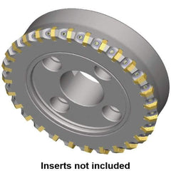 Kennametal - 134mm Cut Diam, 40mm Arbor Hole, 8mm Max Depth of Cut, 60° Indexable Chamfer & Angle Face Mill - 15 Inserts, HNG. 0905... Insert, Right Hand Cut, 15 Flutes, Series HexaCut - Industrial Tool & Supply