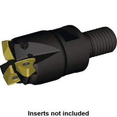 Kennametal - 1-1/4" Cut Diam, 0.059" Max Depth, M16 Modular Connection Indexable High-Feed End Mill - Screw Holding Method, WOEJ090512.. Insert, KF2X Toolholder, Through Coolant - Industrial Tool & Supply