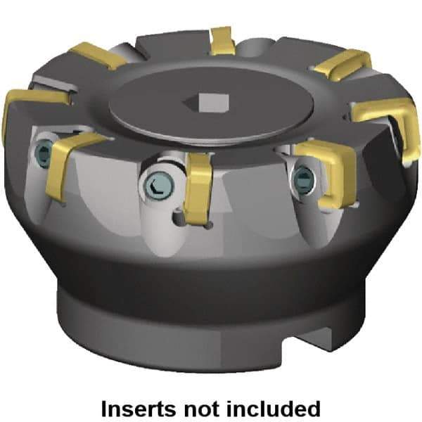 Kennametal - 160mm Cut Diam, 40mm Arbor Hole, 5mm Max Depth of Cut, 6° Indexable Chamfer & Angle Face Mill - 24 Inserts, SNXF 1204... Insert, Left Hand Cut, 24 Flutes, Through Coolant, Series KSSR - Industrial Tool & Supply