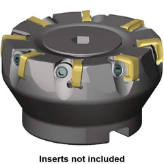Kennametal - 160mm Cut Diam, 40mm Arbor Hole, 5mm Max Depth of Cut, 6° Indexable Chamfer & Angle Face Mill - 24 Inserts, SNXF 1204... Insert, Left Hand Cut, 24 Flutes, Through Coolant, Series KSSR - Industrial Tool & Supply