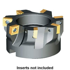 Kennametal - 10 Inserts, 100mm Cut Diam, 32mm Arbor Diam, 6.57mm Max Depth of Cut, Indexable Square-Shoulder Face Mill - 0/90° Lead Angle, 50mm High, SP.T 10T3.. Insert Compatibility, Series KSSM - Industrial Tool & Supply