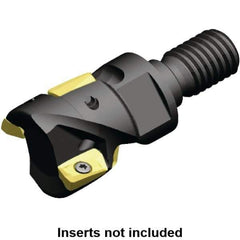 Kennametal - 32mm Cut Diam, 18.66mm Max Depth of Cut, 40mm OAL, Indexable Square Shoulder Helical End Mill - ED.T 10T3.. Inserts, M16 Modular Connection, 0° Lead Angle, Through Coolant, Series Mill 1-10 - Industrial Tool & Supply