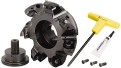 Kennametal - 6" Cut Diam, 9.53mm Max Depth, 1-1/2" Arbor Hole, 7 Inserts, RCGT 64... Insert Style, Indexable Copy Face Mill - BMD600 Cutter Style, 14,000 Max RPM, 2-1/2 High, Series KSRM - Industrial Tool & Supply