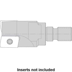 Kennametal - 32mm Cut Diam, 8.5mm Max Depth of Cut, 40.28mm OAL, Indexable Square Shoulder Helical End Mill - AD.. 1035.. Inserts, M16 Modular Connection, 0° Lead Angle, Series NGE-A - Industrial Tool & Supply