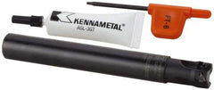 Kennametal - 15.75mm Cut Diam, 6.98mm Max Depth of Cut, 5/8" Shank Diam, 5" OAL, Indexable Square Shoulder End Mill - EP.. 0708.. Inserts, Cylindrical Shank, 0° Lead Angle, Through Coolant, Series Mill 1-07 - Industrial Tool & Supply
