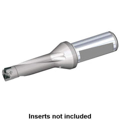 Kennametal - 61.5mm Max Drill Depth, 3xD, 20.5mm Diam, Indexable Insert Drill - 2 Inserts, 32mm Shank Diam, Whistle Notch Shank - Industrial Tool & Supply