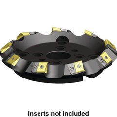 Kennametal - 285.36mm Cut Diam, 60mm Arbor Hole, 17.15mm Max Depth of Cut, 45° Indexable Chamfer & Angle Face Mill - 11 Inserts, LN.U 2410... Insert, Right Hand Cut, 11 Flutes, Series MEGA45 - Industrial Tool & Supply