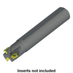 Kennametal - 16mm Cut Diam, 9mm Max Depth of Cut, 16mm Shank Diam, 160.21mm OAL, Indexable Square Shoulder End Mill - ADKT 1035.. Inserts, Cylindrical Shank, 0° Lead Angle, Series NGE-A - Industrial Tool & Supply