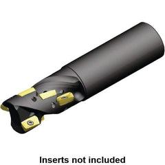 Kennametal - 25mm Cut Diam, 36.38mm Max Depth of Cut, 25mm Shank Diam, 105mm OAL, Indexable Square Shoulder Helical End Mill - ED.T 10T3.. Inserts, Cylindrical Shank, 0° Lead Angle, Through Coolant, Series Mill 1-10 - Industrial Tool & Supply