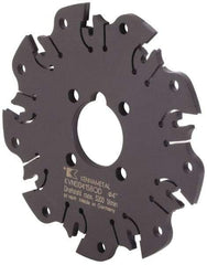 Kennametal - Arbor Hole Connection, 0.164" Cutting Width, 1-1/16" Depth of Cut, 4" Cutter Diam, 1" Hole Diam, 9 Tooth Indexable Slotting Cutter - KVNS Toolholder, OD 4158.. Insert - Industrial Tool & Supply