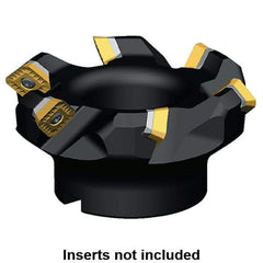 Kennametal - 138.67mm Cut Diam, 40mm Arbor Hole, 6.61mm Max Depth of Cut, 45° Indexable Chamfer & Angle Face Mill - 6 Inserts, SECW 1404... Insert, 6 Flutes, Series KSSM - Industrial Tool & Supply