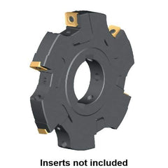 Kennametal - Arbor Hole Connection, 0.461" Cutting Width, 2.0276" Depth of Cut, 160mm Cutter Diam, 1.5748" Hole Diam, 10 Tooth Indexable Slotting Cutter - KSSM Toolholder, SD.T 1204.. Insert, Left Hand Cutting Direction - Industrial Tool & Supply