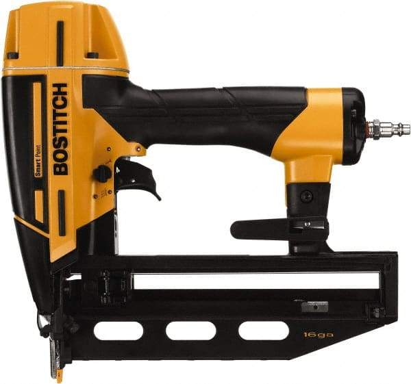 Stanley Bostitch - 1-1/4 to 2-1/2" Nail Length, 16 Gauge Finish Air Nailer Kit - 70 to 120 psi - Industrial Tool & Supply