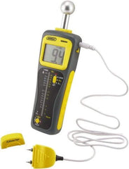 General - 32 to 122°F Operating Temp, Moisture Meter - LCD Display, Accurate to ±3% - Industrial Tool & Supply