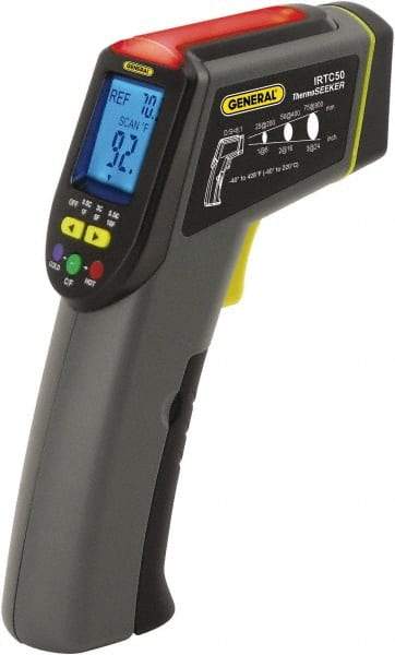 General - -40 to 220°C (-40 to 428°F) Infrared Thermometer - 8:1 Distance to Spot Ratio - Industrial Tool & Supply