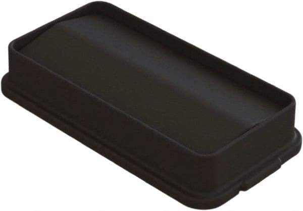 O-Cedar - Rectangle Lid for Use with 23 Gal Rectangular Trash Cans - Black, Plastic, For O-Cedar 6823 - Industrial Tool & Supply