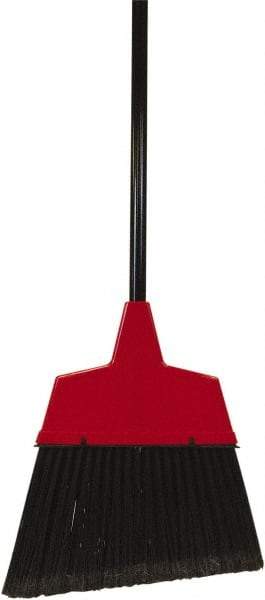 O-Cedar - 11" Wide, Black Synthetic Bristles, 48" Metal Handle, Angled Broom - Flagged - Industrial Tool & Supply