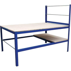Vestil - 48 Wide x 72" Deep x 34" High, Wood Packaging Table - Fixed Legs - Industrial Tool & Supply