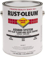 Rust-Oleum - 1 Gal Navy Gray Gloss Finish Antislip Coating - 60 to 70 Sq Ft per Gal, Interior/Exterior - Industrial Tool & Supply