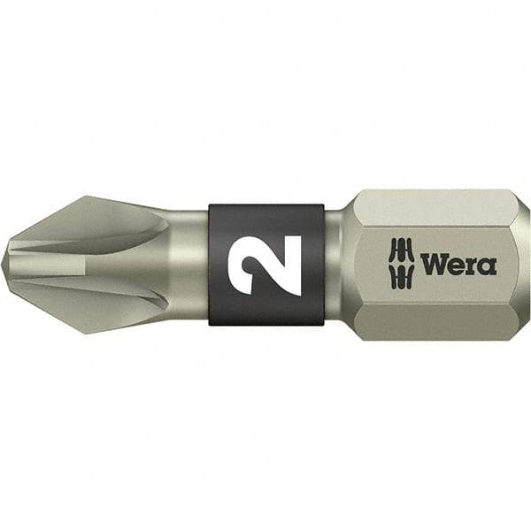 Wera - #1 Pozidriv Screwdriver Bit - 1" OAL - Industrial Tool & Supply