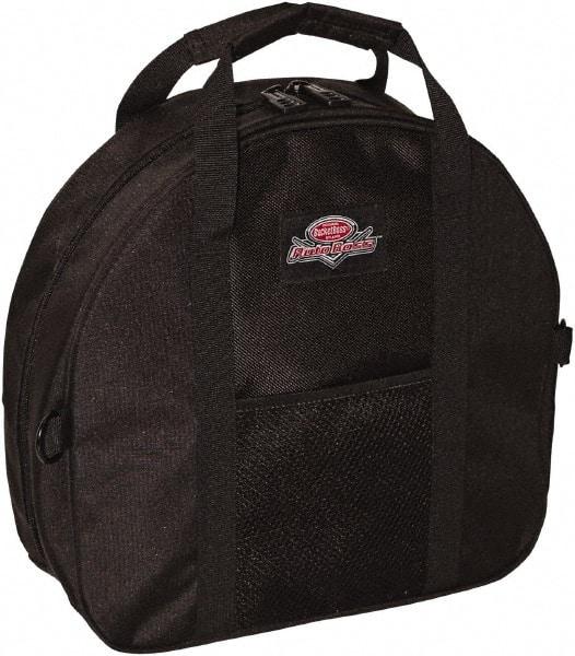 Bucket Boss - 2 Pocket Black Polyester Cable & Tool Bag - 4-13/64" Wide x 14-1/2" Deep x 13-51/64" High - Industrial Tool & Supply