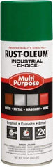 Rust-Oleum - Emerald Green, Gloss, Enamel Spray Paint - 15 to 25 Sq Ft per Can, 12 oz Container, Use on Multipurpose - Industrial Tool & Supply