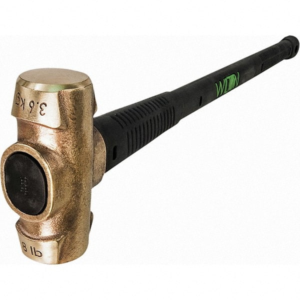 Wilton - Non-Sparking Hammers Tool Type: Brass Hammer Head Material: Brass - Industrial Tool & Supply