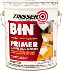 Rust-Oleum - 5 Gal White Shellac Primer - 1000 Sq Ft Coverage, 540 gL Content, Quick Drying, Interior/Exterior - Industrial Tool & Supply