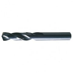 #8 RHS / RHC HSS 135 Degree Split Point Heavy Duty Screw Machine Length Drill - Steam Oxide - Industrial Tool & Supply
