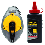 STANLEY® FATMAX® Aluminum Chalk Line Reel with 4 oz. Red Chalk - Industrial Tool & Supply