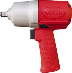 Sioux Tools - 1/2" Drive, 11,000 RPM, 780 Ft/Lb Torque Impact Wrench - Pistol Grip Handle, 1,250 IPM, 4 CFM, 90 psi, 1/4" Inlet - Industrial Tool & Supply
