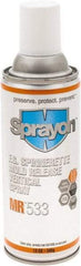 Sprayon - 12 Ounce Aerosol Can, Clear, General Purpose Mold Release - Food Grade, Silicone Composition - Industrial Tool & Supply