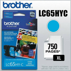 Brother - Cyan Ink Cartridge - Use with Brother MFC-5890CN, 5895CW, 6490CW, 6890CDW - Industrial Tool & Supply