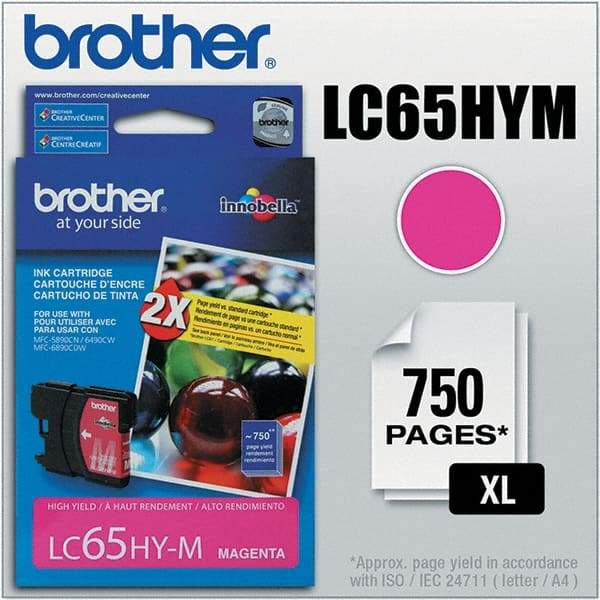 Brother - Magenta Ink Cartridge - Use with Brother MFC-5890CN, 5895CW, 6490CW, 6890CDW - Industrial Tool & Supply