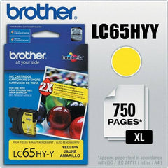 Brother - Yellow Ink Cartridge - Use with Brother MFC-5890CN, 5895CW, 6490CW, 6890CDW - Industrial Tool & Supply