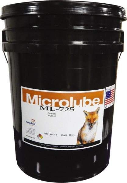 Metalloid - Microlubricant ML-725, 5 Gal Pail Cutting & Sawing Fluid - Straight Oil - Industrial Tool & Supply